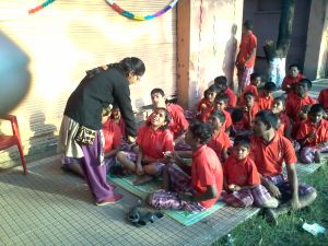 YUVA organises Activities in Mentally disabled school Mana Camp Raipur