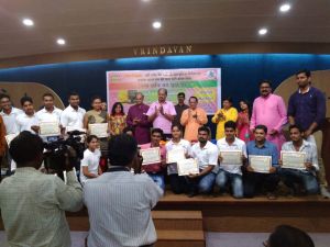 Felicitation of YUVA for social work in Chhattisgarh